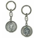 Porte-Clefs Tournant St Padre Pio / St Christophe