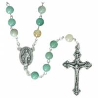 Chapelet Amazonite + Ecrin