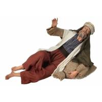 Kerstgroep Heide Hannah : herde liggend - H 20 Cm Gekleurd 