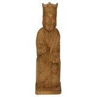 Statue du Christ Roi en bois sculpté 25 cm