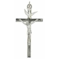 Kruisbeeld H Geest - 8.5 X 4.5 cm - Metaal Vernikkeld 