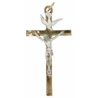 Kruisbeeld H Geest - 8.5 X 4.5 cm - Metaal Verguld 