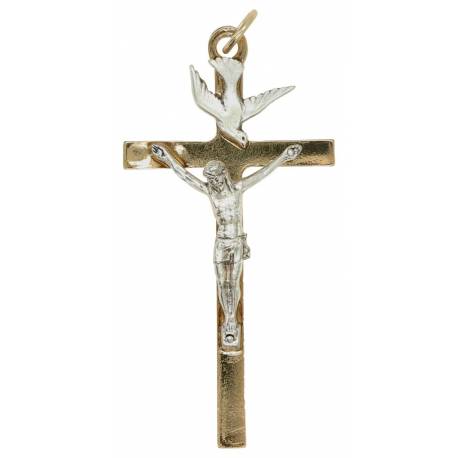 Croix St Esprit - 8.5 X 4.5 cm - Métal Doré