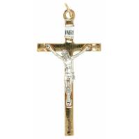Kruisbeeld - 8.5 X 4.5 Cm - Metaal verguld 
