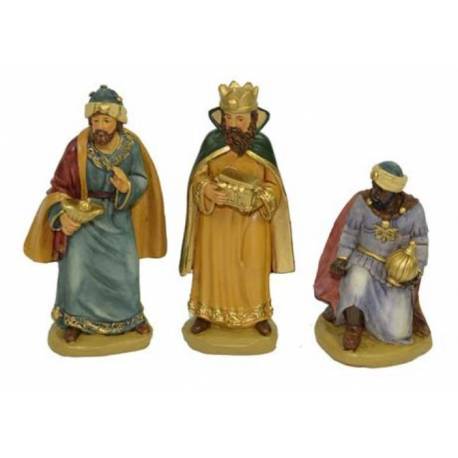 Personnages de crèche : rois mages de 15 cm