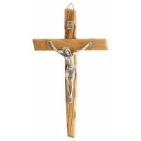 Croix Murale - 17 cm - Bois d'olivier