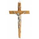 Croix Murale - 17 cm - Bois d'olivier