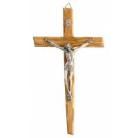 Croix Murale - 20 cm - Bois d'olivier