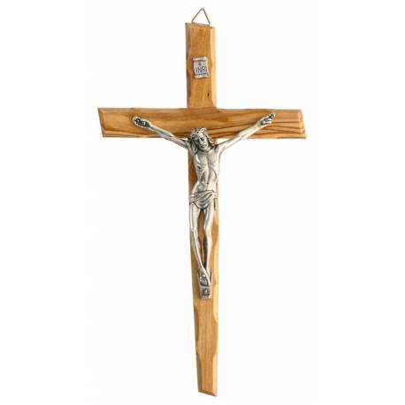 Croix Murale - 20 cm - Bois d'olivier