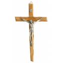 Croix Murale - 20 cm - Bois d'olivier