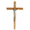 Croix Murale - 33 cm - Bois d'olivier