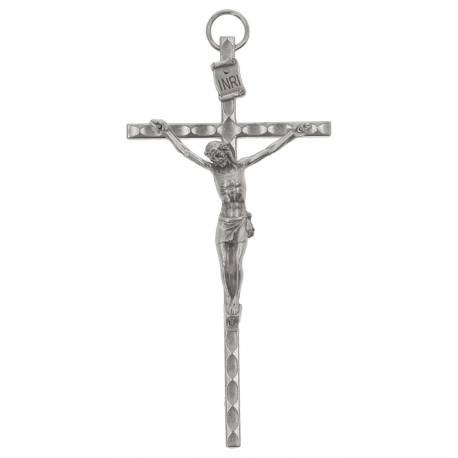 Croix Murale - 11 cm - Métal Nickelé
