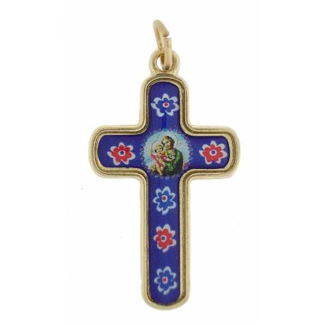 Kruisje Email H Jozef 3 Cm 