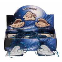 Ange dans petit sac organza 3.5 cm
