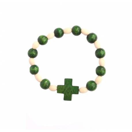 Bracelet dizainier bois vert Environ 7cm