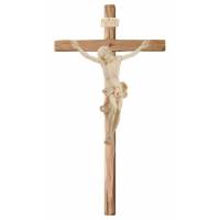 Croix Murale en bois sculpté 29 cm Bois naturel