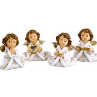 Ange de Noël 7 cm - 4 / set
