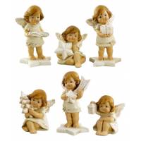 Ange avec objets crème 5cm