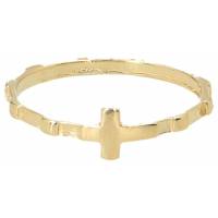 Ring-Tientje verguld maat 59 