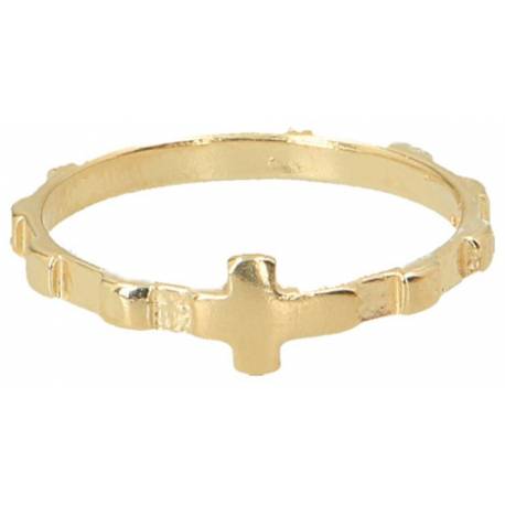 Bague dizainier plaqué-or taille 55