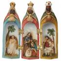 Nativité en triptyque (H14 X 13 X 2.5 cm)