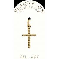 Croix Plaqué-Or - 20 X 13 mm