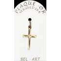 Kruisje plaqué-goud - 20 X 14 mm 