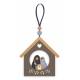 Nativity Chalet 8,5x8,5 cm met lint 