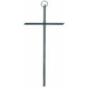 Croix Murale - 20 cm - Métal Nickelé