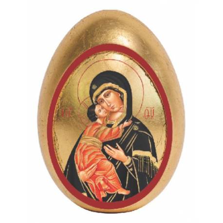 Ei op voet Vladimir van 7.5 cm (15 cm met de voet) 