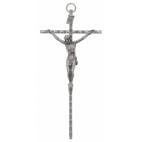 Croix Murale - 15 cm - Métal Nickelé