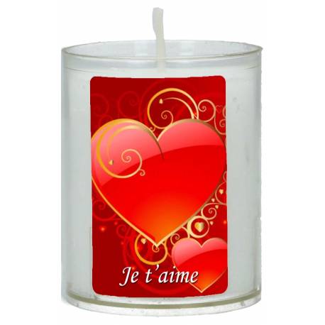 Bougie de circonstance 65 x 50 mm - Je t'aime