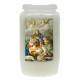 Kaars 3 Dagen / wit / Kersttafereel 