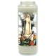 Neuvaine en verre / blanc / Apparition de Notre-Dame de Fatima
