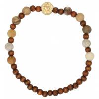 Bracelet sur élastique Chrysantheme stone 8 mm