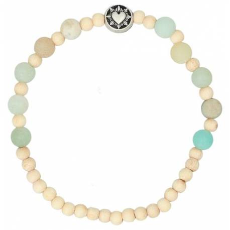 Armband op elastiek Amazonite 8 mm 
