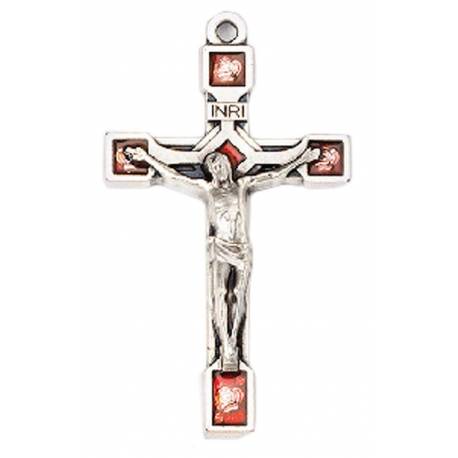Croix 30 X 18 mm Email rouge