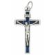 Kruisje 30 x 18 mm Email blauw 