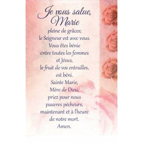 Carte Double + Env - Je Vous salue Marie