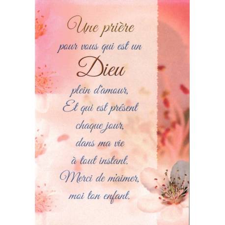 Dubbele Kaart + Omslag - Une Prière 