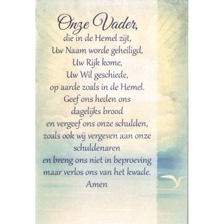 Carte Double + Env - Onze Vader