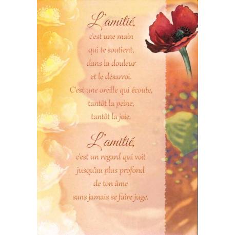 Dubbele Kaart + Omslag - L'amitié 