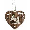 Hout kerstdecoratie om te hangen - Vlugt naar Egypte 