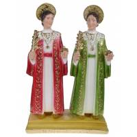 Statue 30 cm - Sts Cosmes et Damien
