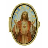 Boîte à Pilules - Sacré Coeur - Mosaïque - OV 52 X 36 mm