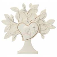 Souvenir de communion arbre de vie + communiante 15 x 15 cm