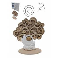 Souvenir de communion à poser - arbre de vie et symbole de la communion