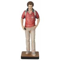 Statue Saint Carlo Acutis en bois - 20 cm - couleur