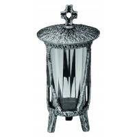 Graflamp 27 cm Verzilverd / Geel 