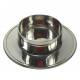 Bougeoir - Diam int. 6 cm - Laiton Argenté